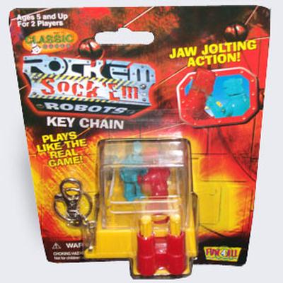 Click to get Rock em Sock em Robot Rink Keychain
