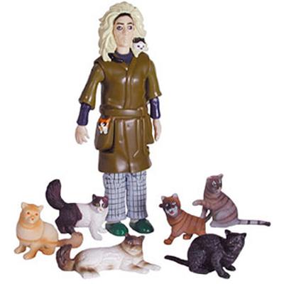 Click to get Crazy Cat Lady Action Figure