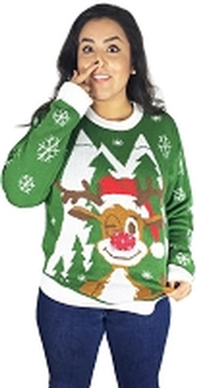 Click to get Light Up Ugly Christmas Sweater Hello Deer